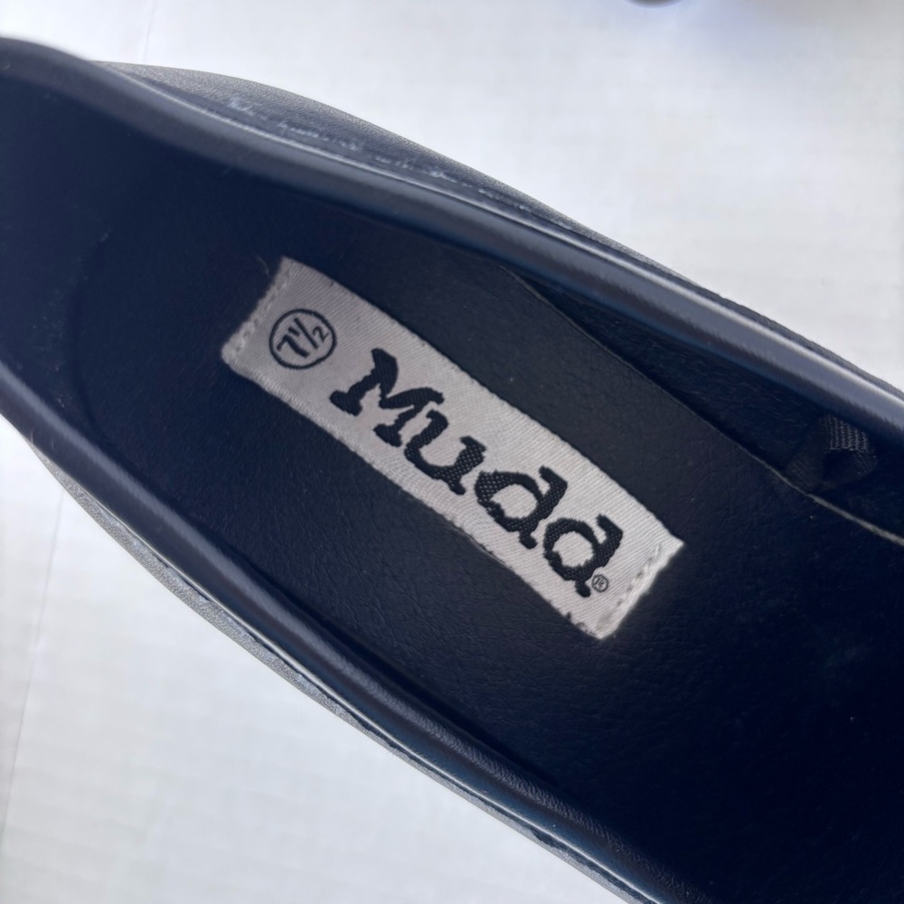 Mudd Penny Loafers Women’s Size 7.5 Black Chunky Platform Lug Block Heel Y2K - Picture 9 of 12